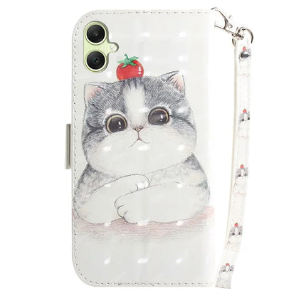 For Samsung Galaxy A05 4G Case Mobile Phone 3D Pattern Printed PU Leather Cover
