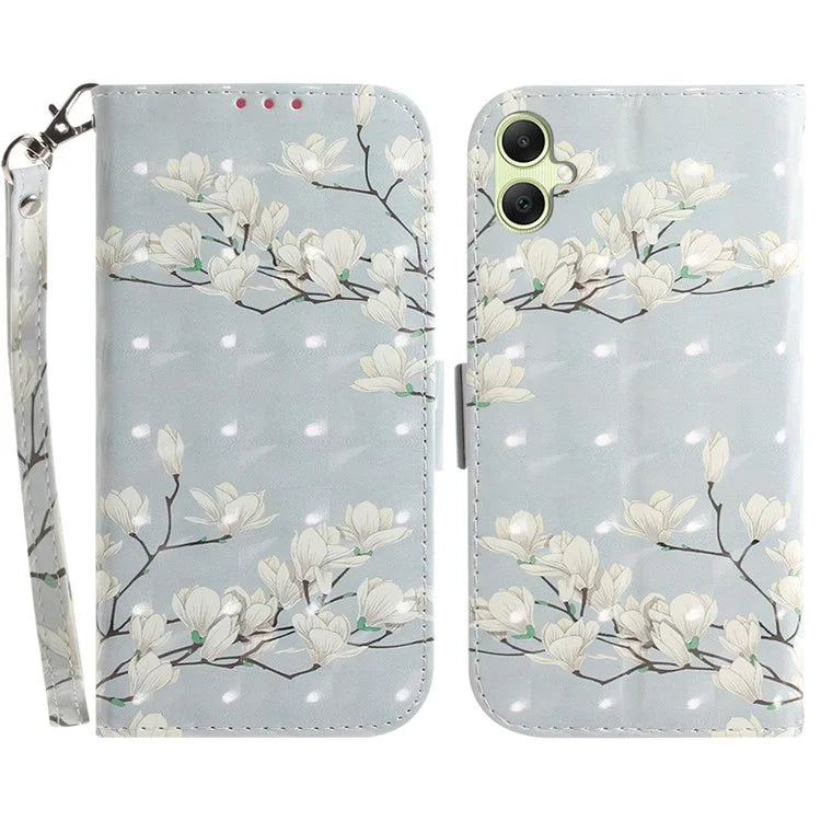 For Samsung Galaxy A05 4G Case Mobile Phone 3D Pattern Printed PU Leather Cover