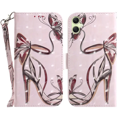 For Samsung Galaxy A05 4G Case Mobile Phone 3D Pattern Printed PU Leather Cover