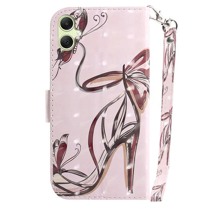 For Samsung Galaxy A05 4G Case Mobile Phone 3D Pattern Printed PU Leather Cover