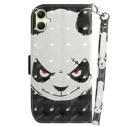 For Samsung Galaxy A05 4G Case Mobile Phone 3D Pattern Printed PU Leather Cover