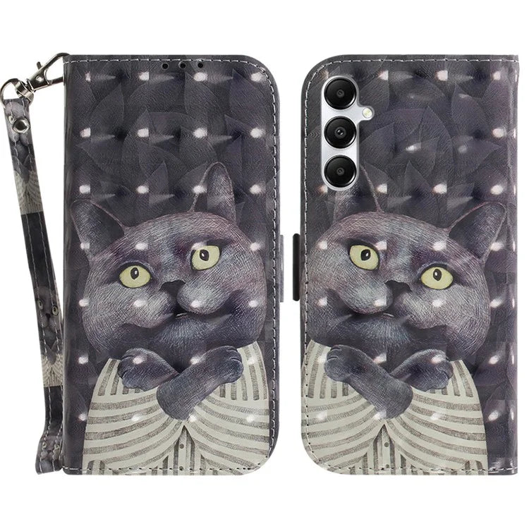 For Samsung Galaxy A05s 4G Case 3D Pattern Leather Cover with Wallet