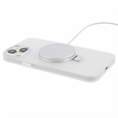 For iPhone 14 Plus Case Compatible with MagSafe Skin-Touch Kickstand TPU+PC Phone Shell