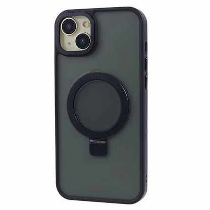 For iPhone 13 6.1 inch Kickstand Case Skin-Touch TPU+PC Slim Phone Cover Compatible with MagSafe