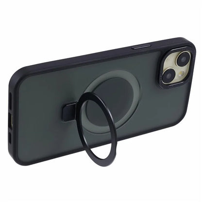 For iPhone 13 6.1 inch Kickstand Case Skin-Touch TPU+PC Slim Phone Cover Compatible with MagSafe