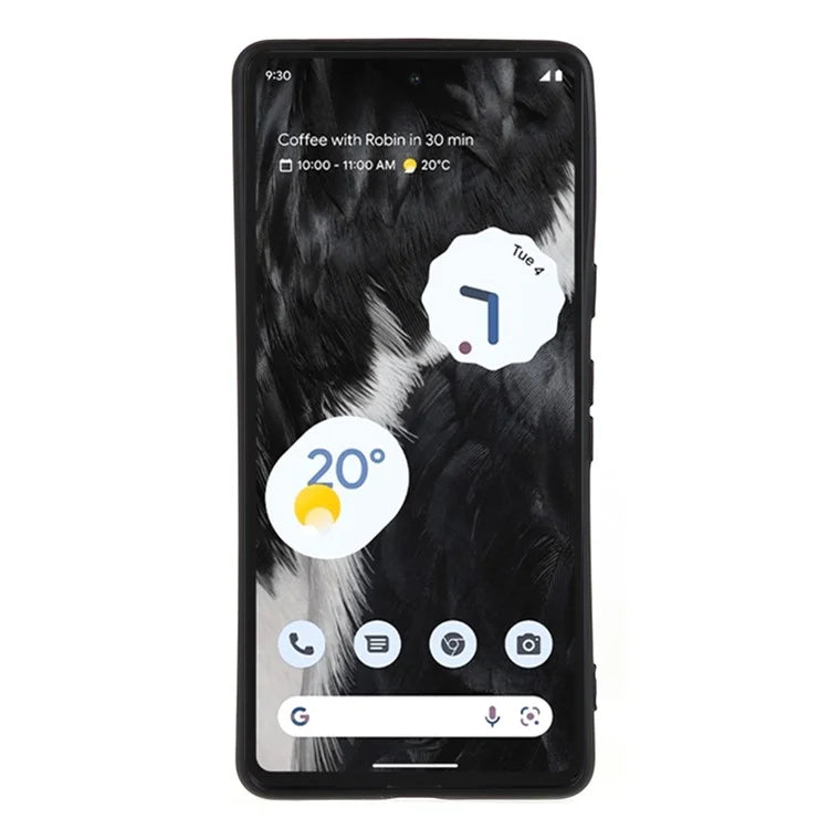 For Google Pixel 8 Case Fiber Lining Rubberized TPU Anti-scratch Phone Cover Back Shell