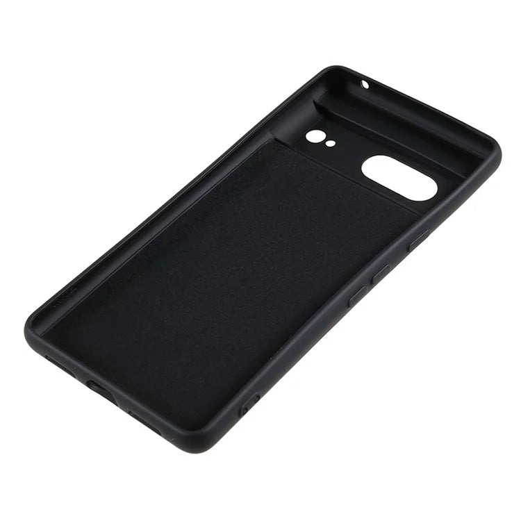 For Google Pixel 8 Case Fiber Lining Rubberized TPU Anti-scratch Phone Cover Back Shell