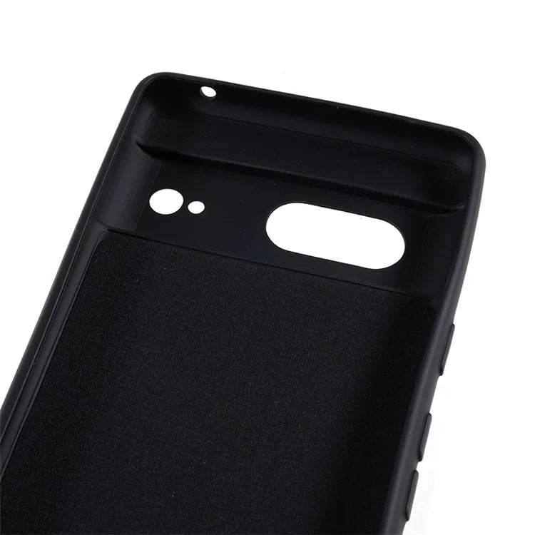For Google Pixel 8 Case Fiber Lining Rubberized TPU Anti-scratch Phone Cover Back Shell