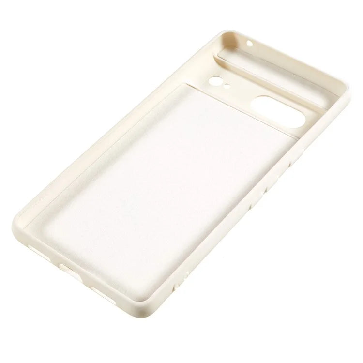 For Google Pixel 8 Case Fiber Lining Rubberized TPU Anti-scratch Phone Cover Back Shell