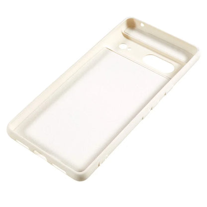 For Google Pixel 8 Case Fiber Lining Rubberized TPU Anti-scratch Phone Cover Back Shell