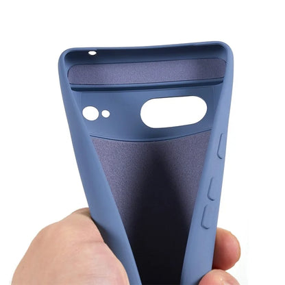 For Google Pixel 8 Case Fiber Lining Rubberized TPU Anti-scratch Phone Cover Back Shell