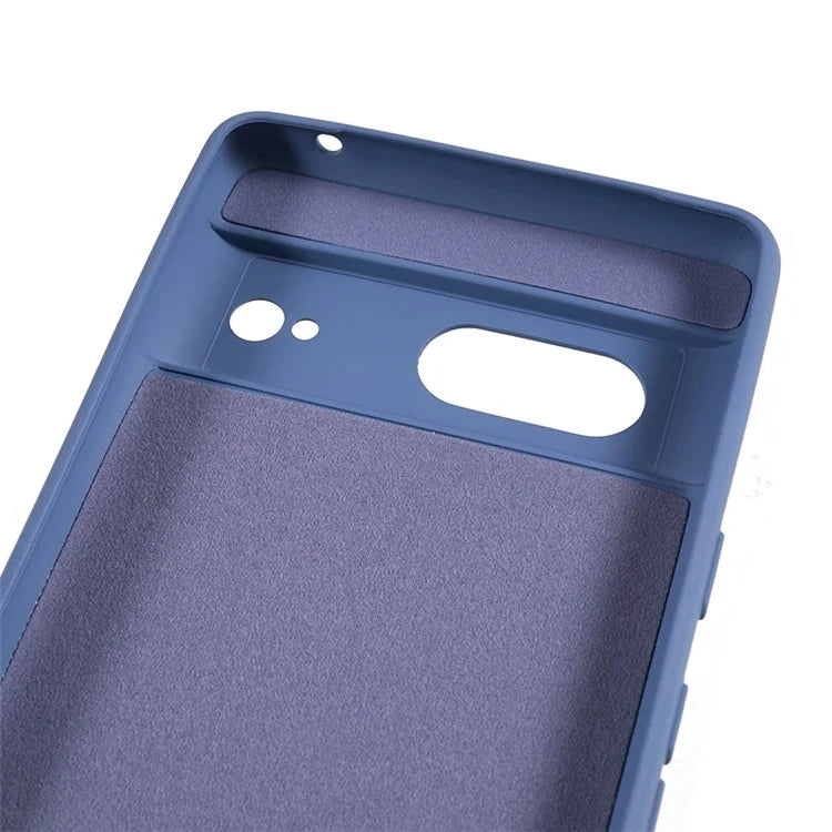 For Google Pixel 8 Case Fiber Lining Rubberized TPU Anti-scratch Phone Cover Back Shell