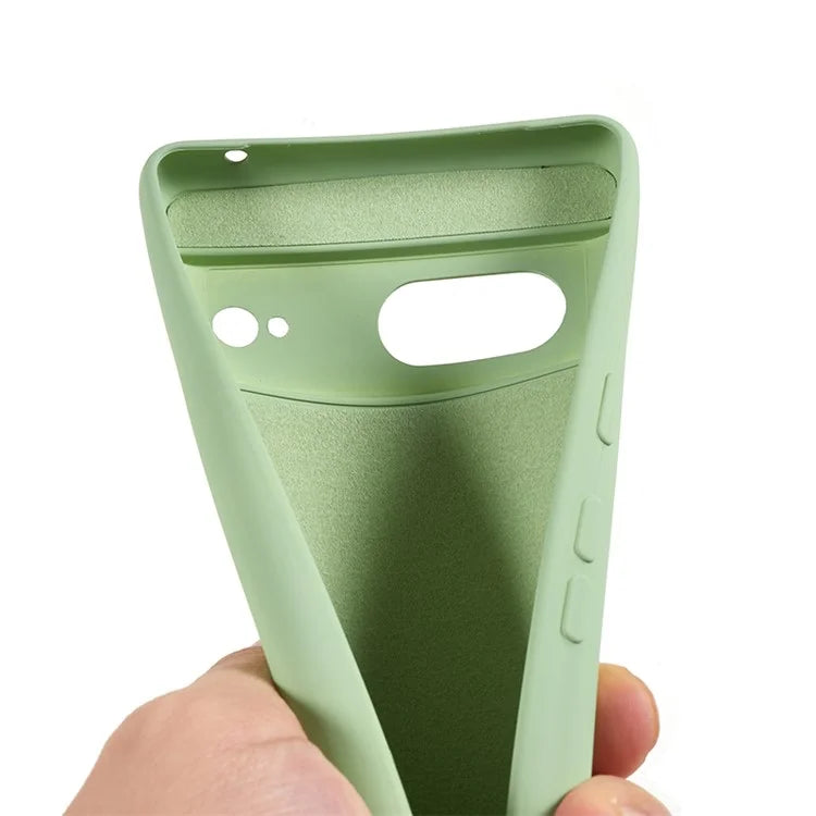 For Google Pixel 8 Case Fiber Lining Rubberized TPU Anti-scratch Phone Cover Back Shell