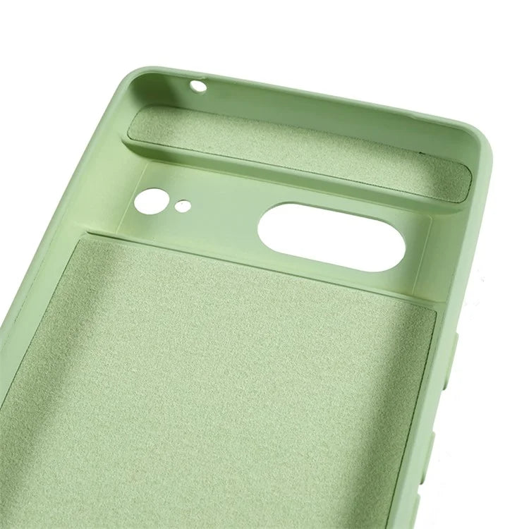 For Google Pixel 8 Case Fiber Lining Rubberized TPU Anti-scratch Phone Cover Back Shell