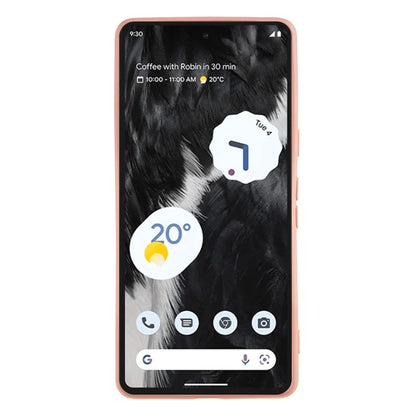 For Google Pixel 8 Case Fiber Lining Rubberized TPU Anti-scratch Phone Cover Back Shell