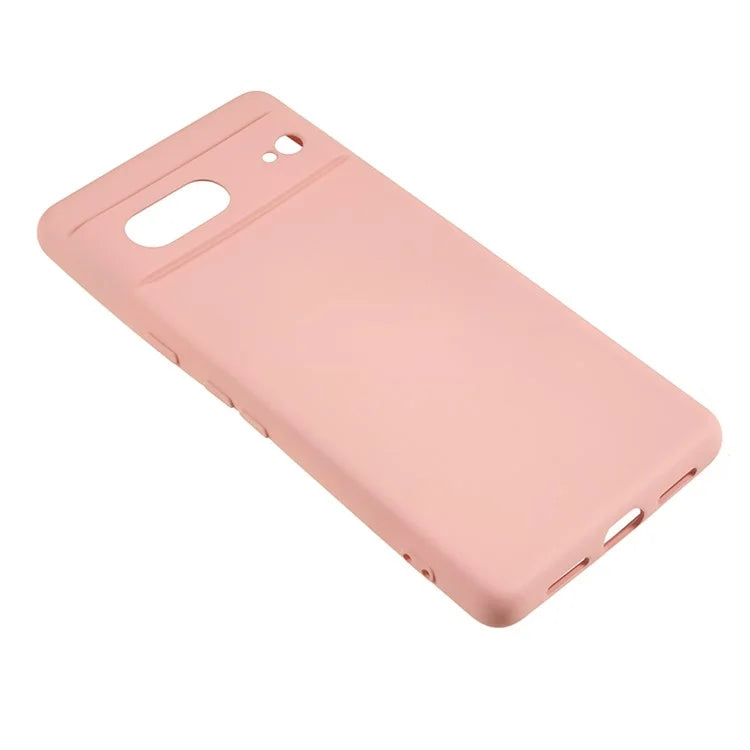 For Google Pixel 8 Case Fiber Lining Rubberized TPU Anti-scratch Phone Cover Back Shell