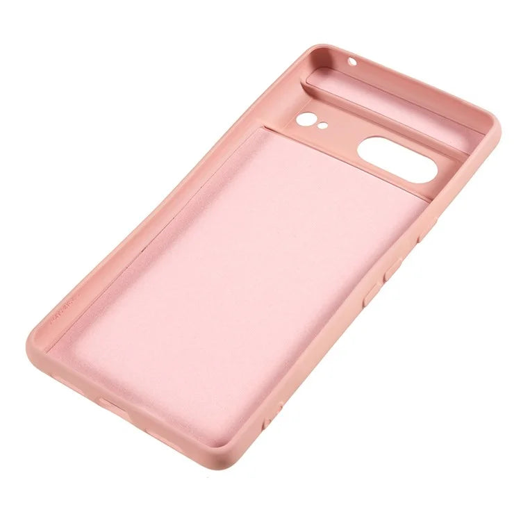 For Google Pixel 8 Case Fiber Lining Rubberized TPU Anti-scratch Phone Cover Back Shell