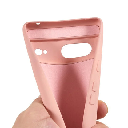 For Google Pixel 8 Case Fiber Lining Rubberized TPU Anti-scratch Phone Cover Back Shell