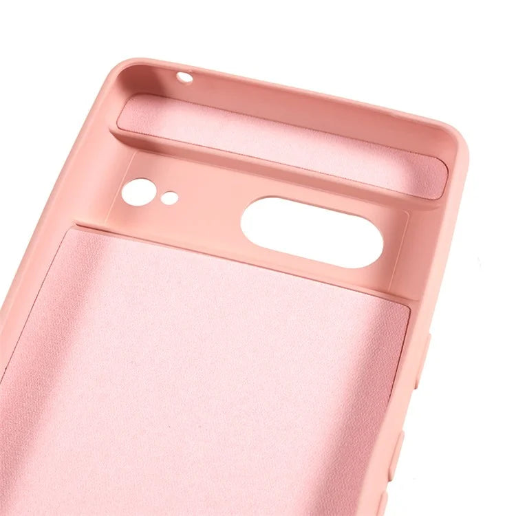 For Google Pixel 8 Case Fiber Lining Rubberized TPU Anti-scratch Phone Cover Back Shell