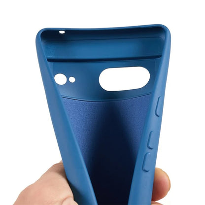 For Google Pixel 8 Case Fiber Lining Rubberized TPU Anti-scratch Phone Cover Back Shell