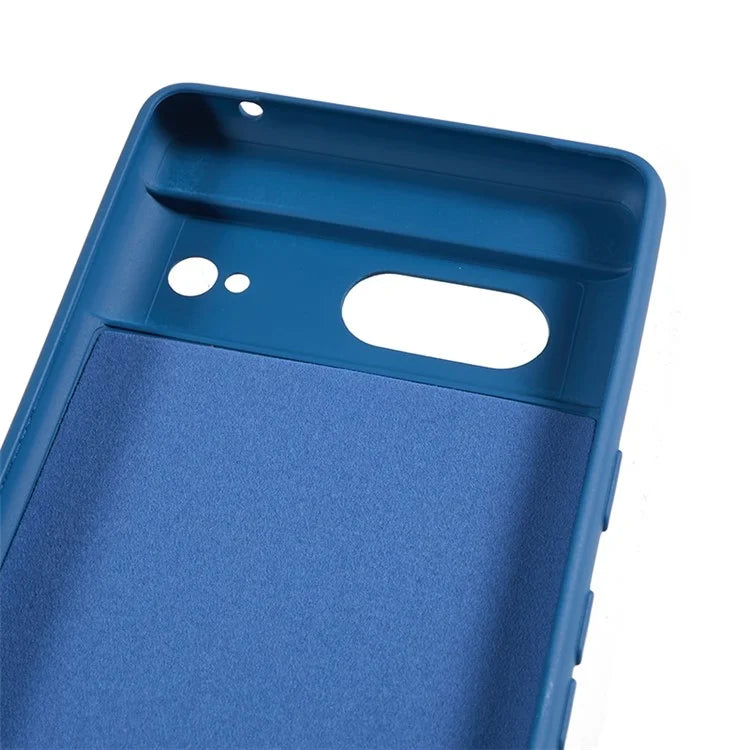 For Google Pixel 8 Case Fiber Lining Rubberized TPU Anti-scratch Phone Cover Back Shell