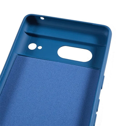 For Google Pixel 8 Case Fiber Lining Rubberized TPU Anti-scratch Phone Cover Back Shell