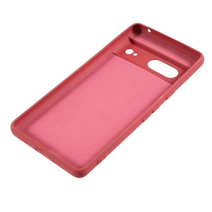 For Google Pixel 8 Case Fiber Lining Rubberized TPU Anti-scratch Phone Cover Back Shell