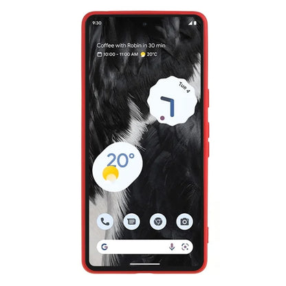 For Google Pixel 8 Case Fiber Lining Rubberized TPU Anti-scratch Phone Cover Back Shell