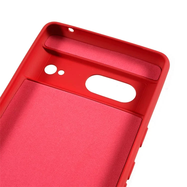 For Google Pixel 8 Case Fiber Lining Rubberized TPU Anti-scratch Phone Cover Back Shell