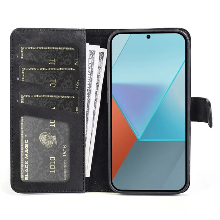 For Xiaomi Redmi Note 13 Pro 5G / Poco X6 5G Case Fully Wrapped PU Leather Wallet Phone Cover