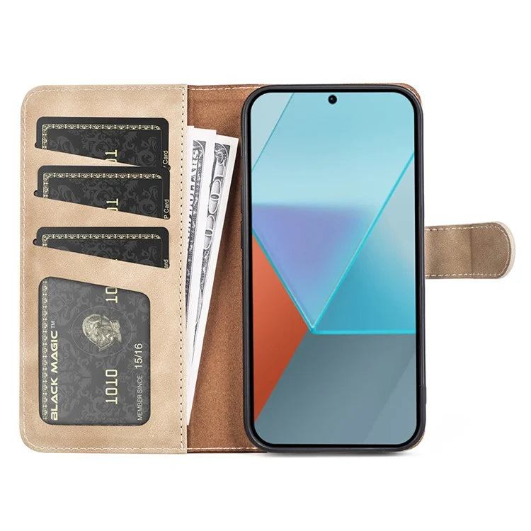 For Xiaomi Redmi Note 13 Pro 5G / Poco X6 5G Case Fully Wrapped PU Leather Wallet Phone Cover