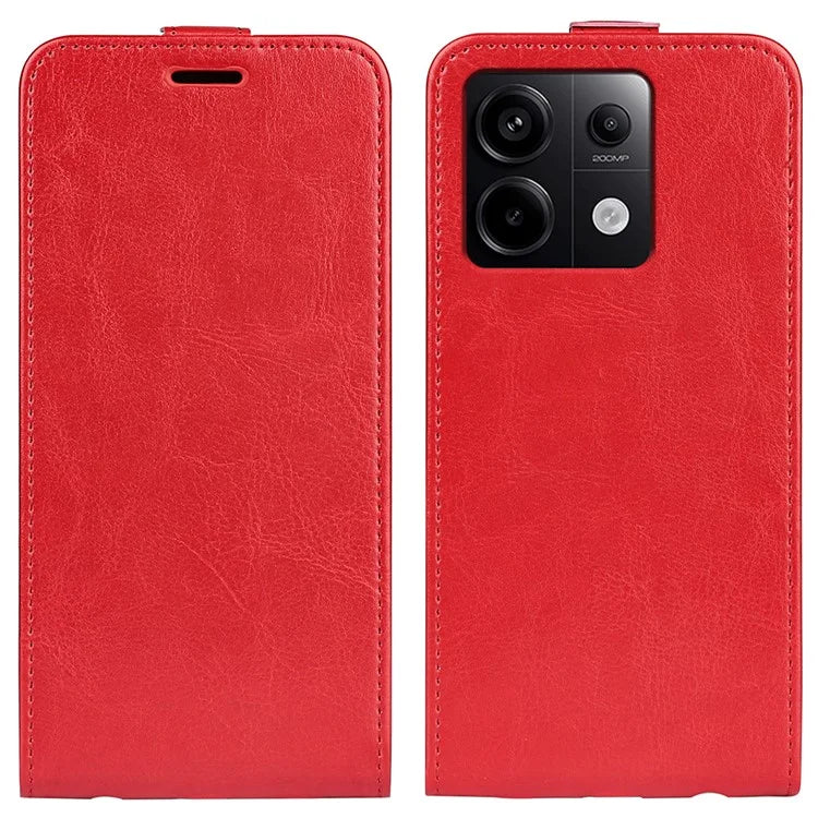 For Xiaomi Redmi Note 13 Pro 5G / Poco X6 5G Case Crazy Horse Texture Mobile Phone Leather Cover