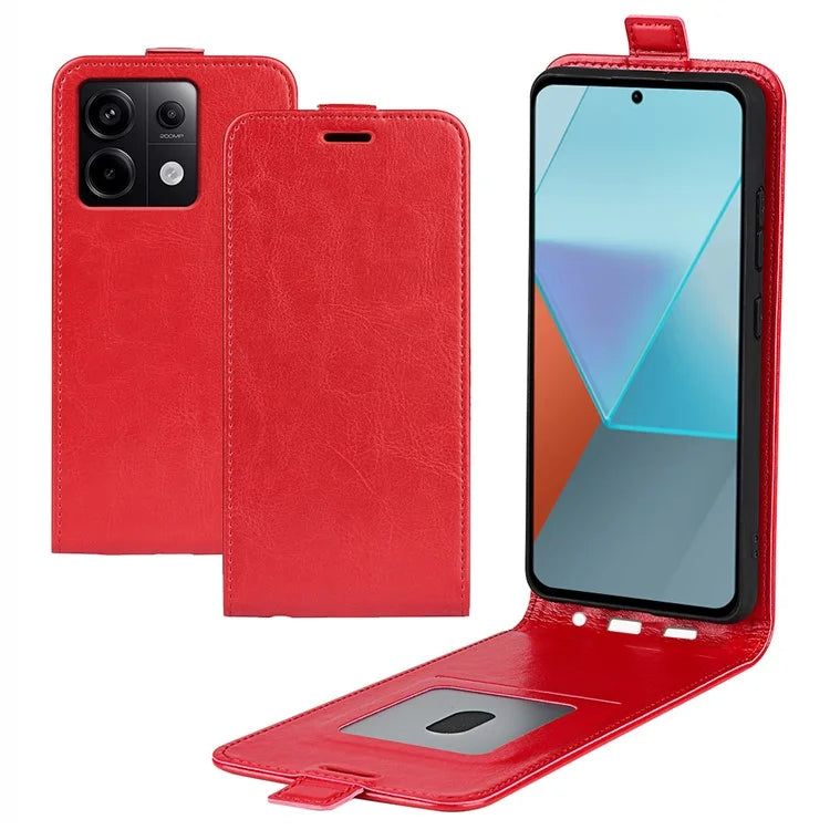 For Xiaomi Redmi Note 13 Pro 5G / Poco X6 5G Case Crazy Horse Texture Mobile Phone Leather Cover