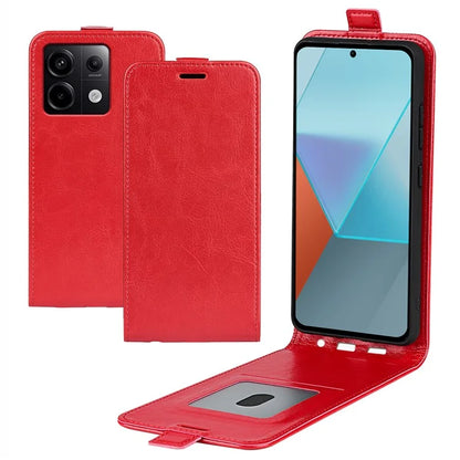 For Xiaomi Redmi Note 13 Pro 5G / Poco X6 5G Case Crazy Horse Texture Mobile Phone Leather Cover
