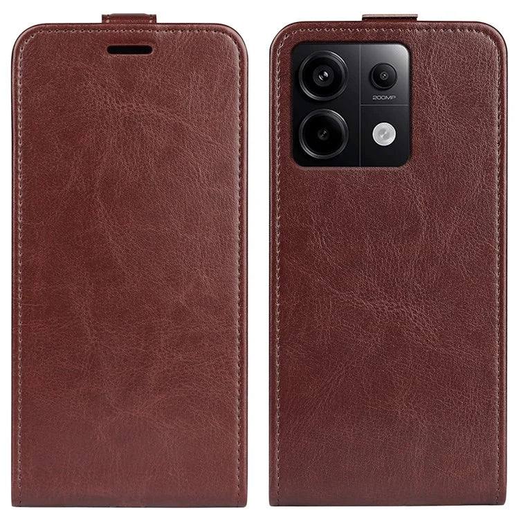For Xiaomi Redmi Note 13 Pro 5G / Poco X6 5G Case Crazy Horse Texture Mobile Phone Leather Cover