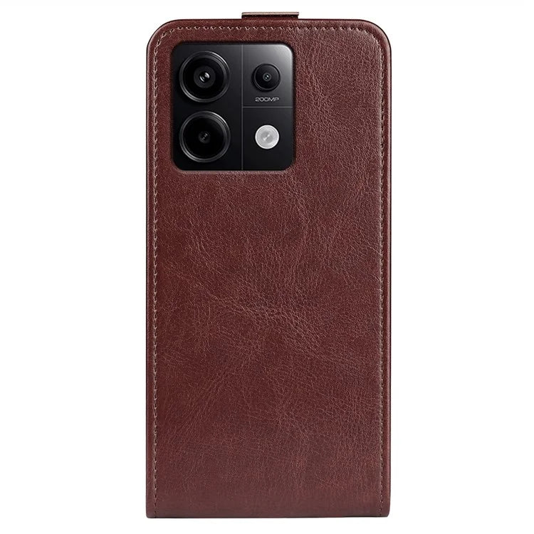 For Xiaomi Redmi Note 13 Pro 5G / Poco X6 5G Case Crazy Horse Texture Mobile Phone Leather Cover