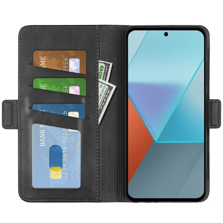 For Xiaomi Redmi Note 13 Pro 5G / Poco X6 5G Case Fall Proof Leather Wallet Stand Cellphone Cover
