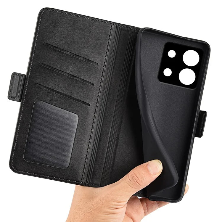 For Xiaomi Redmi Note 13 Pro 5G / Poco X6 5G Case Fall Proof Leather Wallet Stand Cellphone Cover