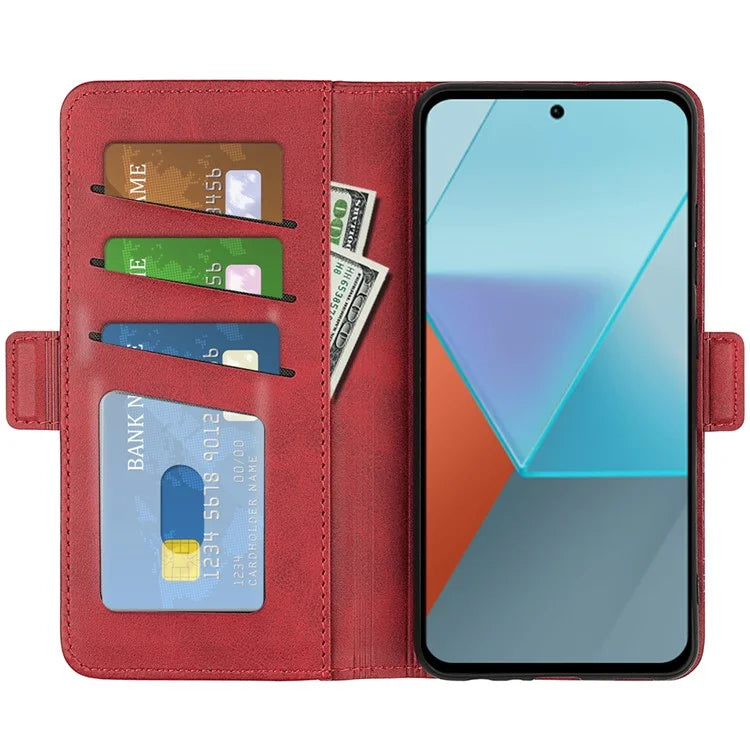 For Xiaomi Redmi Note 13 Pro 5G / Poco X6 5G Case Fall Proof Leather Wallet Stand Cellphone Cover