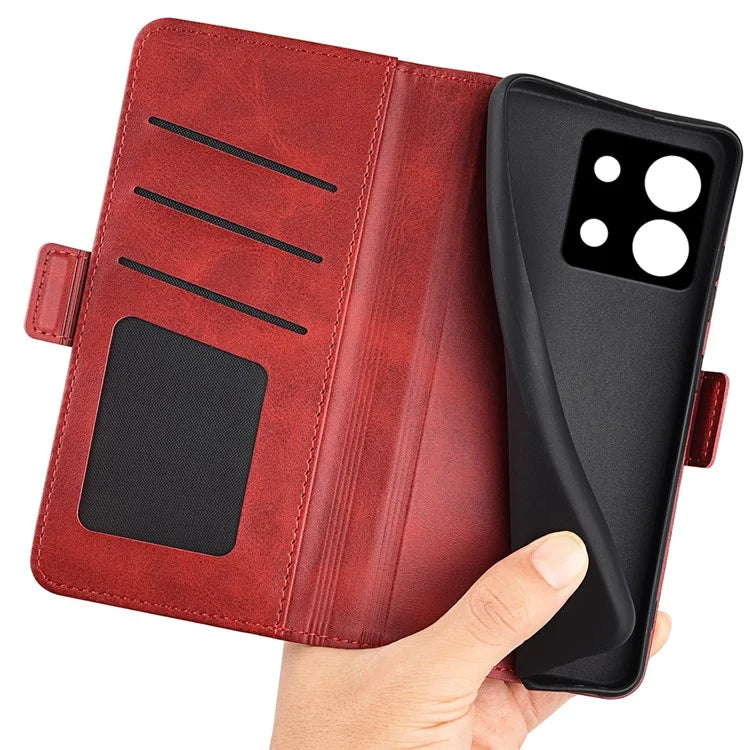 For Xiaomi Redmi Note 13 Pro 5G / Poco X6 5G Case Fall Proof Leather Wallet Stand Cellphone Cover