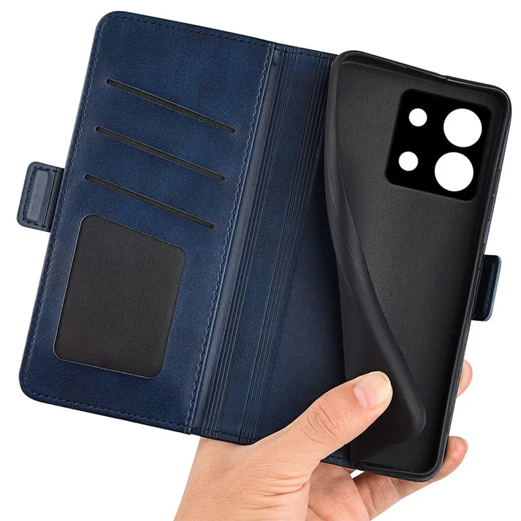 For Xiaomi Redmi Note 13 Pro 5G / Poco X6 5G Case Fall Proof Leather Wallet Stand Cellphone Cover