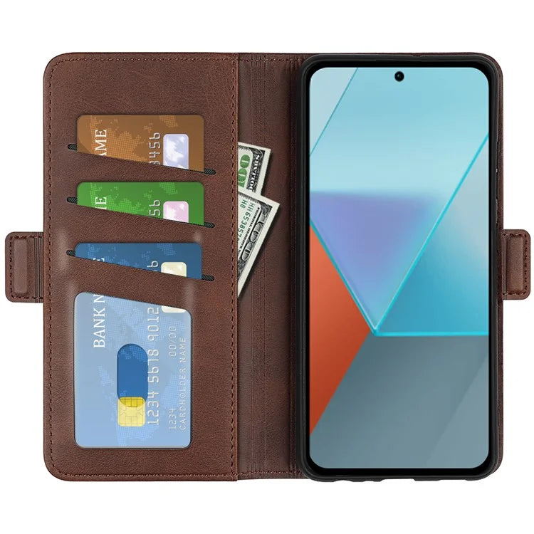 For Xiaomi Redmi Note 13 Pro 5G / Poco X6 5G Case Fall Proof Leather Wallet Stand Cellphone Cover