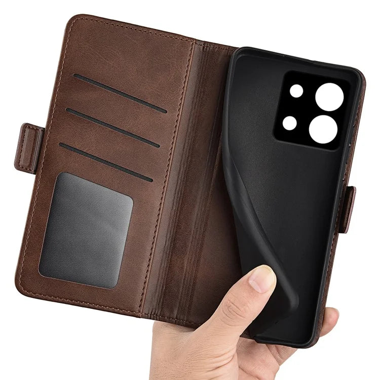 For Xiaomi Redmi Note 13 Pro 5G / Poco X6 5G Case Fall Proof Leather Wallet Stand Cellphone Cover