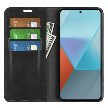 For Xiaomi Redmi Note 13 Pro 5G / Poco X6 5G Case Flip Shell PU Leather Skin-touch Phone Cover