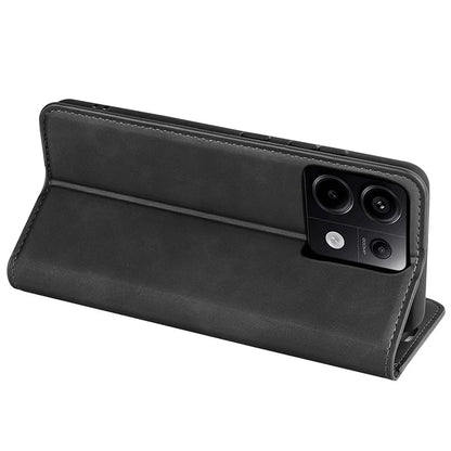 For Xiaomi Redmi Note 13 Pro 5G / Poco X6 5G Case Flip Shell PU Leather Skin-touch Phone Cover
