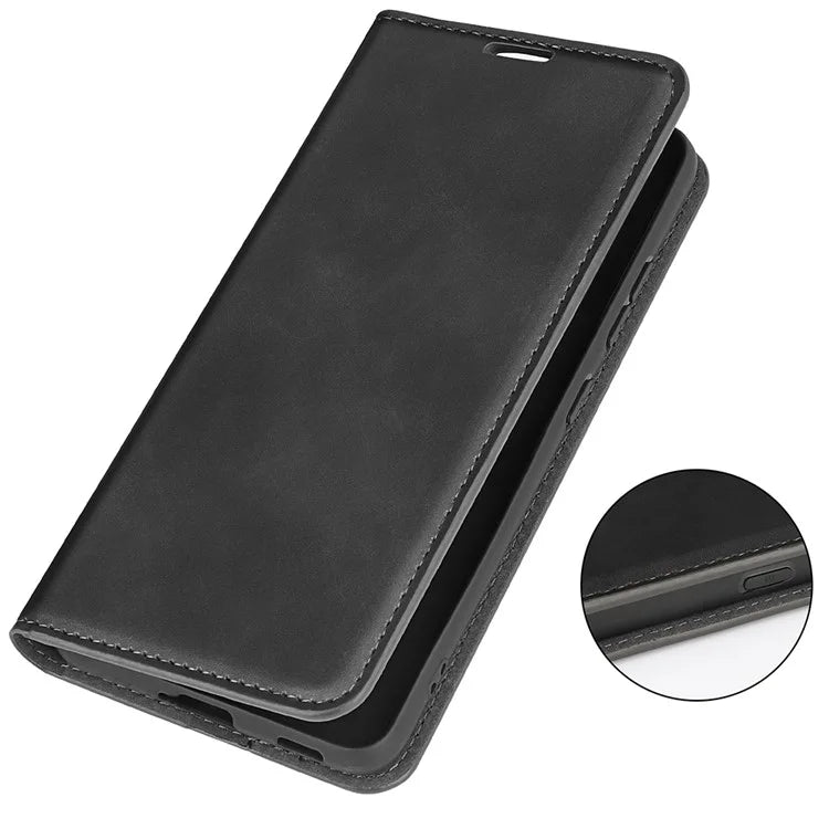 For Xiaomi Redmi Note 13 Pro 5G / Poco X6 5G Case Flip Shell PU Leather Skin-touch Phone Cover