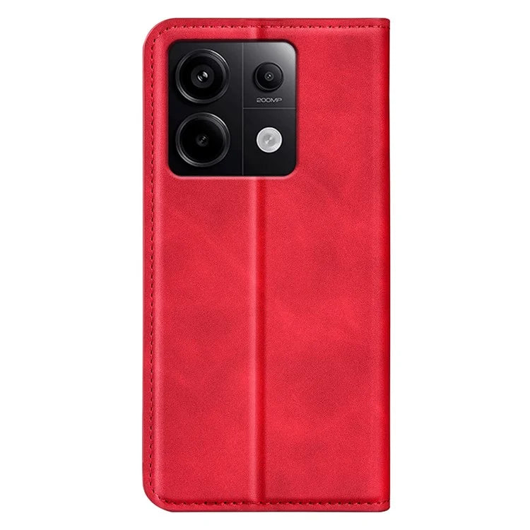 For Xiaomi Redmi Note 13 Pro 5G / Poco X6 5G Case Flip Shell PU Leather Skin-touch Phone Cover