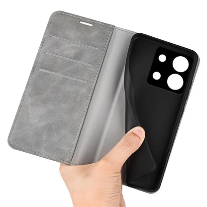 For Xiaomi Redmi Note 13 Pro 5G / Poco X6 5G Case Flip Shell PU Leather Skin-touch Phone Cover