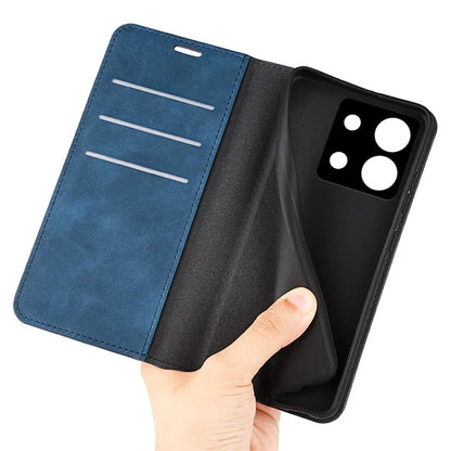 For Xiaomi Redmi Note 13 Pro 5G / Poco X6 5G Case Flip Shell PU Leather Skin-touch Phone Cover