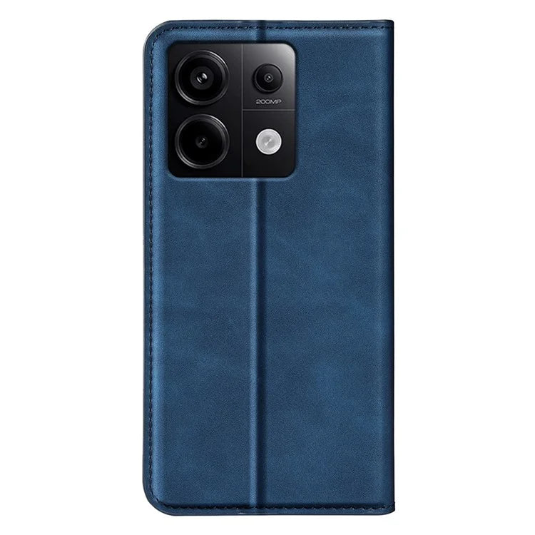 For Xiaomi Redmi Note 13 Pro 5G / Poco X6 5G Case Flip Shell PU Leather Skin-touch Phone Cover
